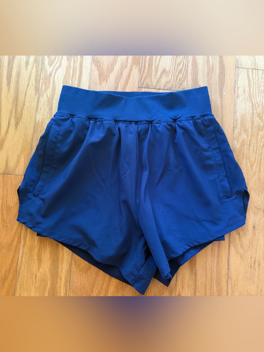 LSKD challenger 5” lined performance shorts - future navy - size small